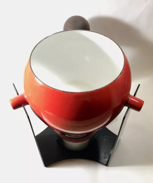 Fondue Metal Aubecq Vintage Space Age Modele "Sherakee".