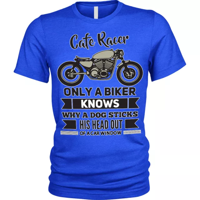 T-shirt moto uomo | taglia dalla S alla taglie forti | Cafe Racer solo un biker divertente
