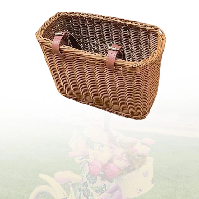 Cestino Per Bici Bambini Con Campanello - Intrecciato A Mano - Accessori Per Ragazze E Ragazzi (Bianco Latte) - 3