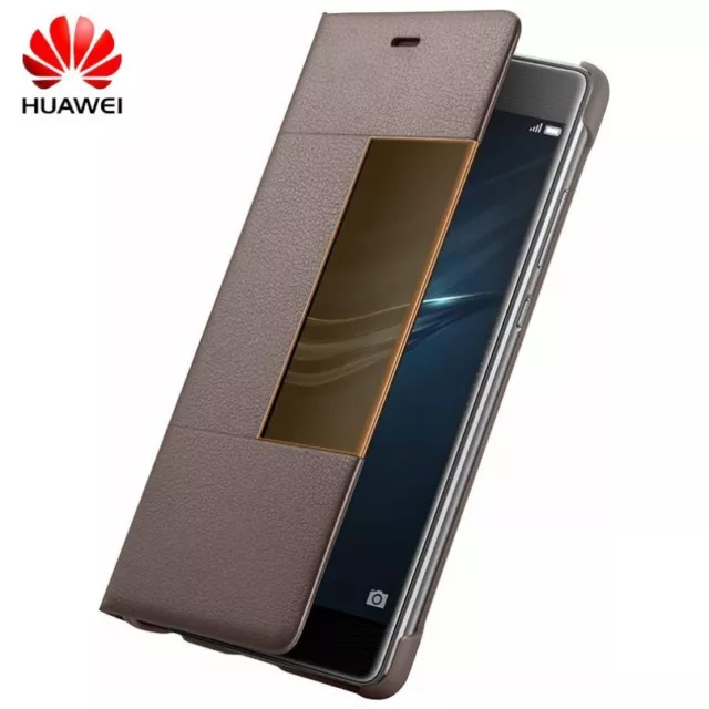 Original Huawei Smart Window View Flip Leather Case Cover for Huawei P9/P9 Plus