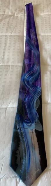 Jerry Garcia Tie Banyan Tree Ii Collector's Edition Blue/Purple 3 1/2" X 63 1/2"