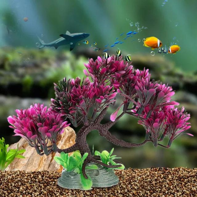 Résine Aquarium Artificielle Vivante Simulation Plantes D'eau Pour Fish Tank Qcs