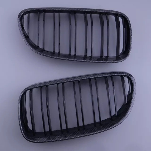 2 Dual Slat Front Kidney Grille fit for for BMW E92 E93 LCI Coupe 2011 2012 2013