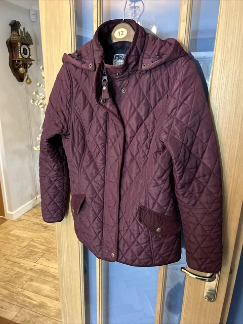 JOULES MARCOTTE PURPLE Quilted Jacket Coat Size Uk 8 10.00 PicClick UK