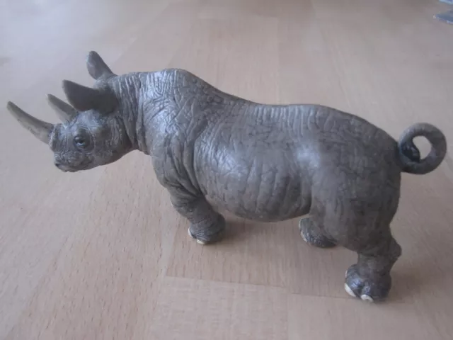 Spitzmaulnashorn Bulle 14394 Schleich Wildtier 2008, sehr rar, NEUWERTIG!