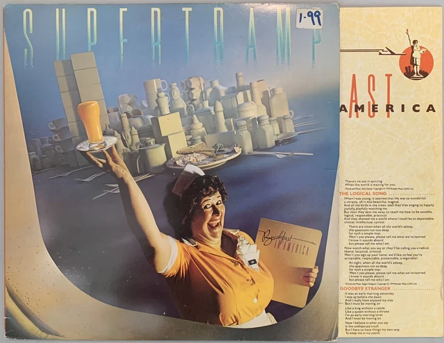 Supertramp Breakfast In America 1979 UK AMLKH63708 Record Very Good & Inner