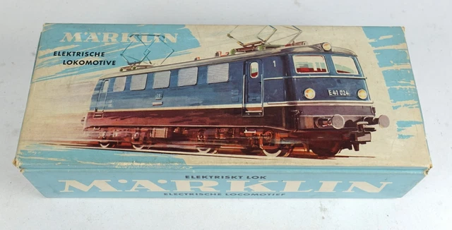 MÄRKLIN 3034 LEERKARTON E-Lok BR E 41 Spur H0 OVP Leerverpackung 3037 ...