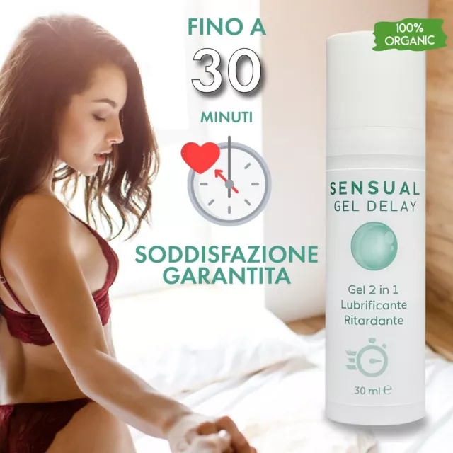 Lubrificante a base acqua gel intimo sessuale vaginale anale per massaggio 30 ml