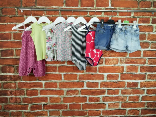 Baby Girls Bundle Age 12-18 Months Zara Next Etc Swimsuit Romper Top Shorts 86Cm