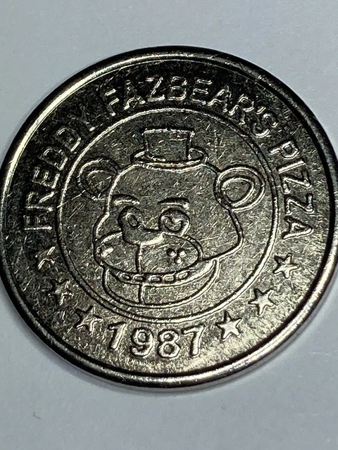 FIVE NIGHTS AT Freddy's Freddy Fazbear's Pizza 1987 Arcade Token Coin # ...