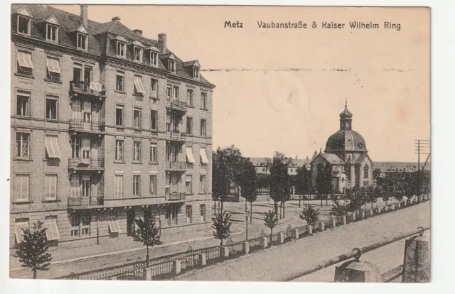 METZ - Moselle - CPA 57 - Rues - le boulevard Empereur Guillaume et Rue Vauban