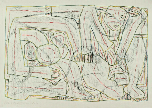 Técnica Mixta Persona Desnudo 2 Uwe HÄSSLER 1938 Desnudo