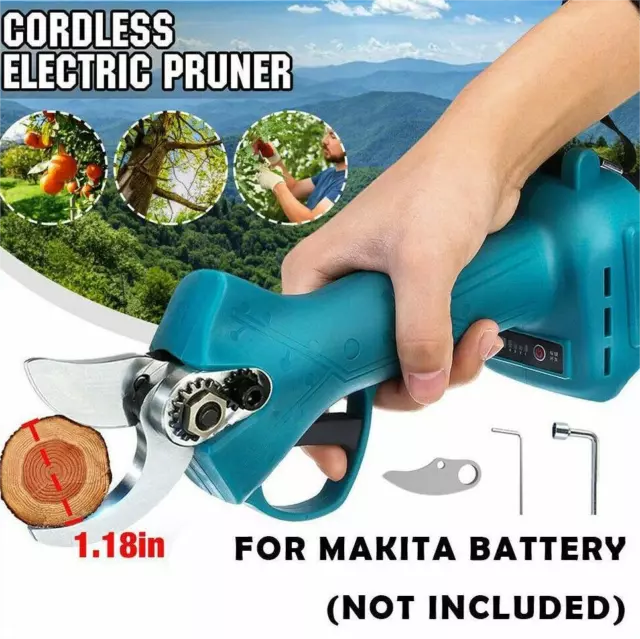 Cordless Rechargeable Electric Pruning Shears Secateur Fruit Tree Branch Cutter