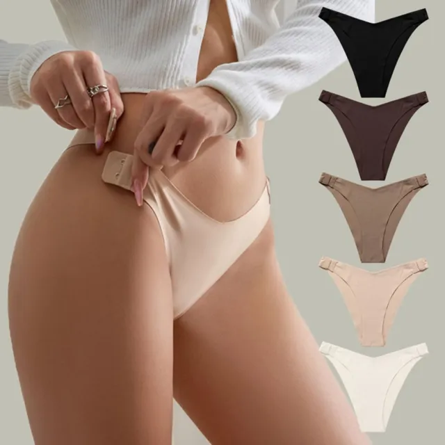 Women Seamless Underwear Sexy Lace Lingerie Knickers Ice Silk