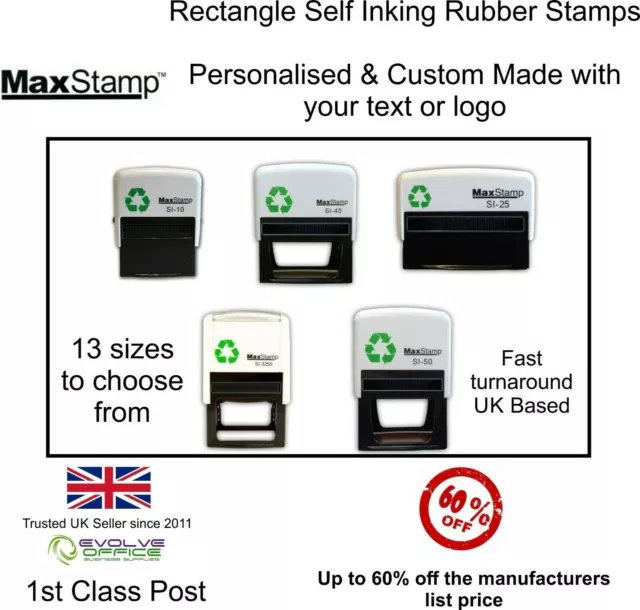 Custom Name Stamp Return Address Business Personalized Self Inking Rubber  Stamps