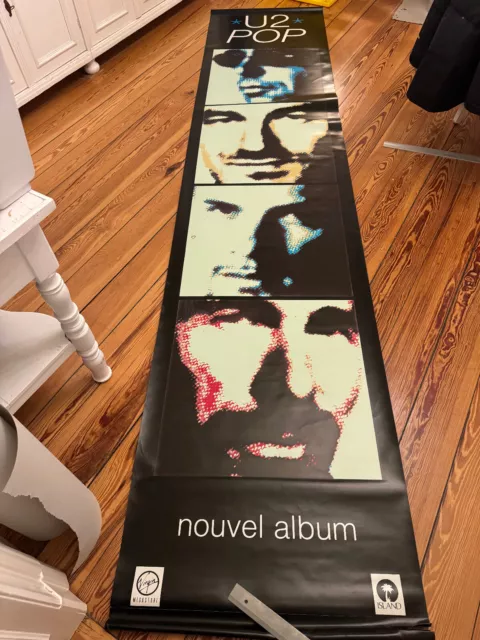 U2 : Vinyl Banner - Pop Nouvel Album - France Promo Double Sided Giant!!!!!