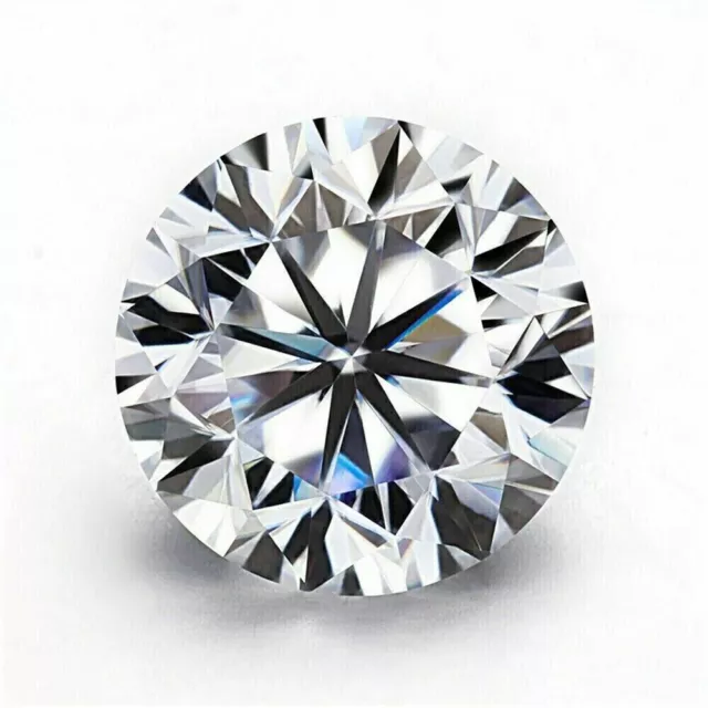 10 Ct Moissonite Diamond Round Cut D Grade CERTIFIÉ VVS1 +1 Cadeau gratuit