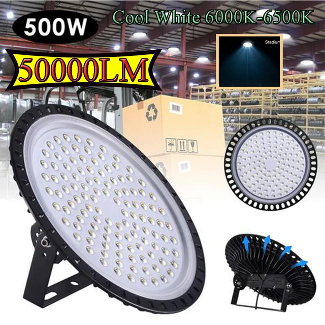 500W UFO LED High Bay Light Warehouse Industrial Light Fixture 50000LM