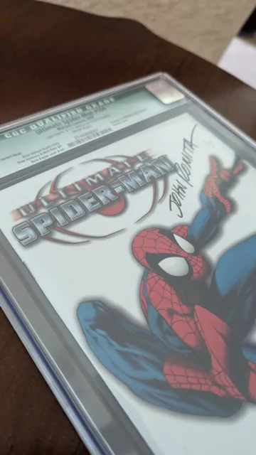 ULTIMATE SPIDER-MAN 104 RETAIL VARIANT CGC 9.4 Signed J. Romita Sr. 