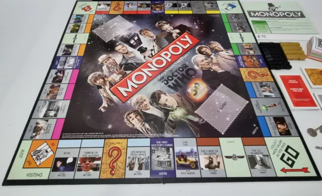 Monopoly Board Game Dr Doctor Who 50th Anniversary Collector’s Edition BBC 3
