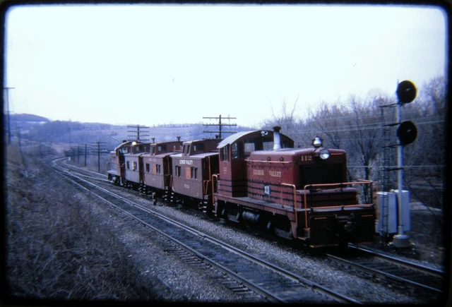 Duplicate Railroad Slide DSLD LV 112 SW1 3 Caboose Move Easton PA 4/11/65
