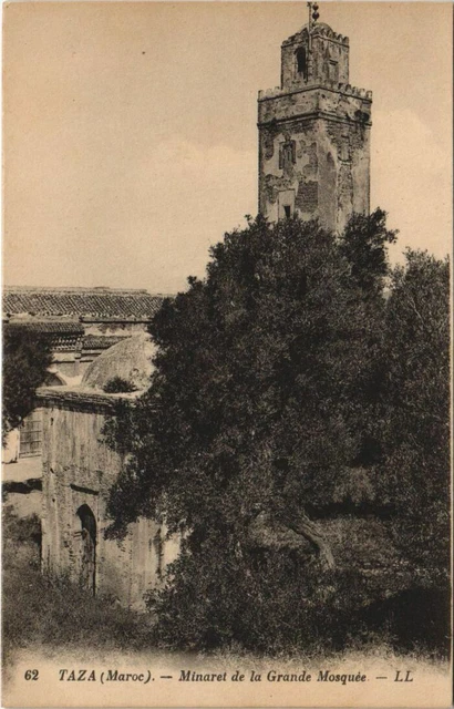 CPA AK TAZA Minaret de la Grande Mosquée MAROC (24541)