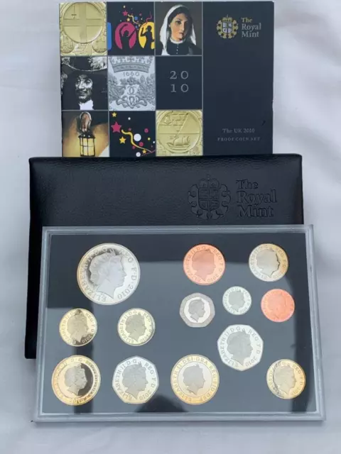Royal Mint United Kingdom Proof Coin Set For 2010.
