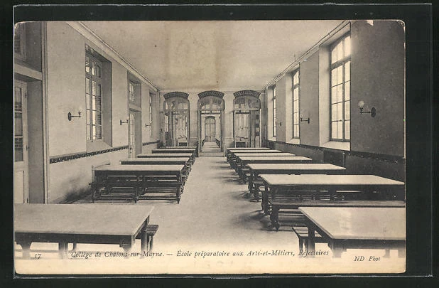 CPA Chalons-sur-Marne, College, Preparatory School for Arts-et-Crafts, Réfecto