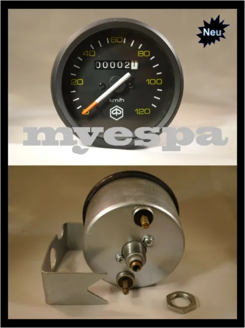 Vespa Tacho Tachometer Speedo PX alt P PE 80 125 150 200 E, LML NV, 1. Serie