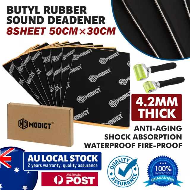 Butyl Rubber Sound Deadener Roll 20% THICKER Sound Proofing Free Roller 4.2mm