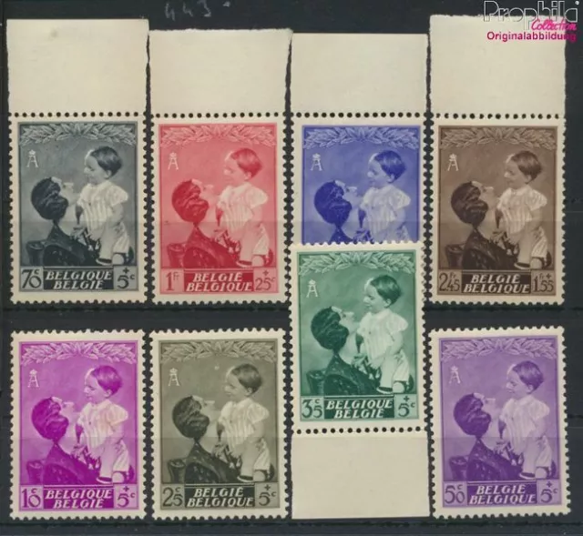 Belgique 443-450 (complète edition) neuf avec gomme originale 1937 Bi (9723429