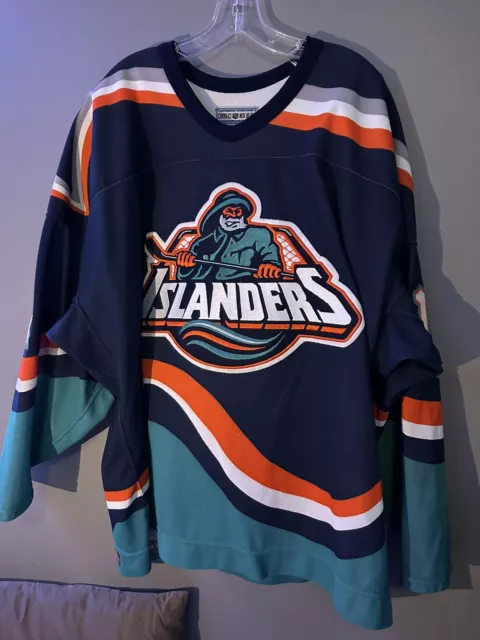 New York Islanders Darius Kasparaitis Fisherman CCM Pro Authentic jersey 56