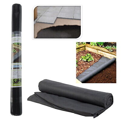 Heavy Duty Weed Control Fabric Membrane Garden Ground Cover Sheet Mat 1.5x8M
