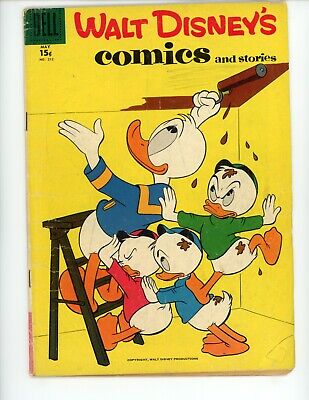 Walt Disneys Comics and Stories #212 1958 GD/VG Dell Donald Duck Comic Book