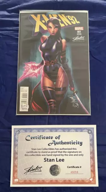 X-Men '92 #1 J. Scott Campbell Color Variant Signed by Stan Lee with COA! Marvel