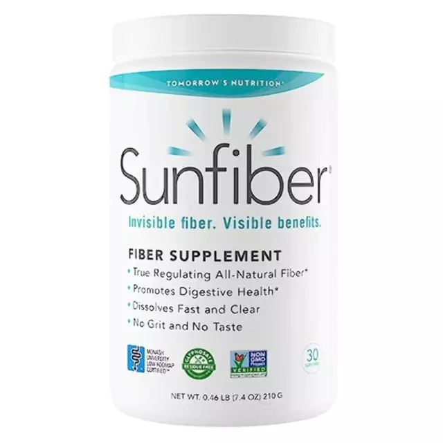 Tomorrow's Nutrition Sunfiber Prebiotic Fiber Supplement 7.4 oz