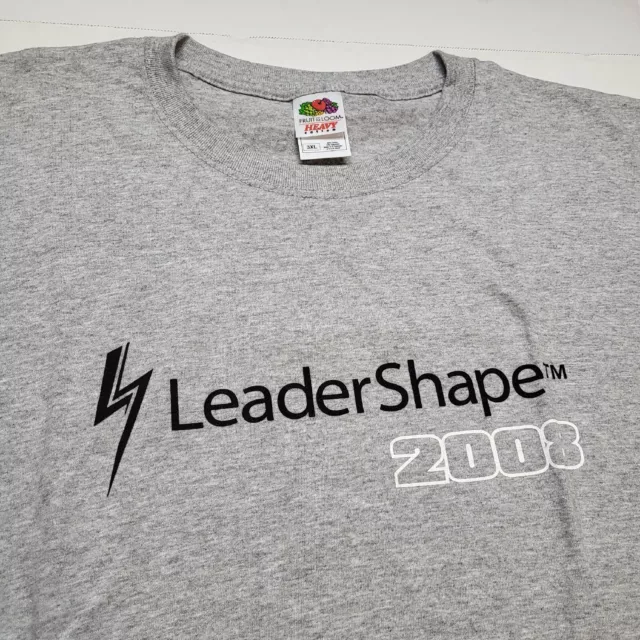 Temple University Leader Shape 2008 T-Shirt Mens 3XL Gray Tee Q56