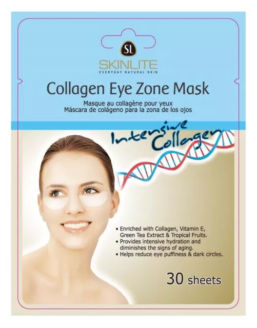 8809052588366 SKINLITE Collagen Eye Zone Mask płatki pod oczy Kolagen 30szt (P1)