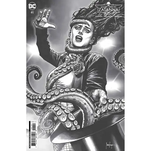 Knight Terrors Zatanna #1 DC Comics Cover F Suayan B&W 1:50 Variant