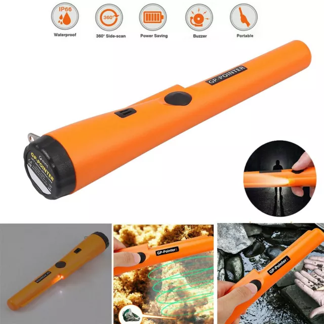 Metal Detector Pin Pointer Professional Underground HandHeld Waterproof GP-Point