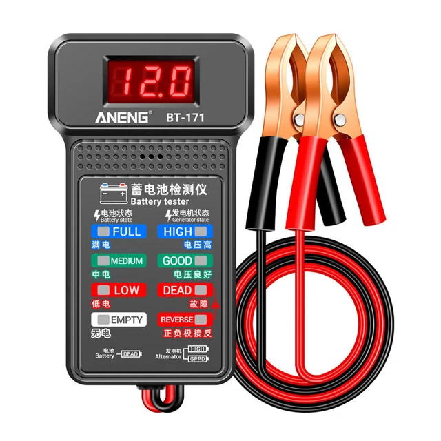 BT-171 Tester batteria monitor misuratore stato batteria universale 12 V
