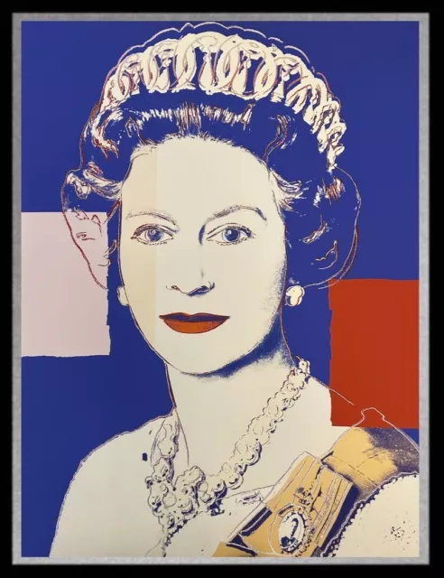 ANDY WARHOL- "QUEEN ELIZABETH"- FS#337- Trial Proof -diamond dust- Shipped Flat