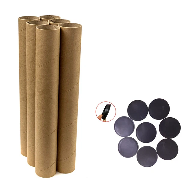 18 pz tubi di spedizione pittura disegni imballaggio carta Kraft