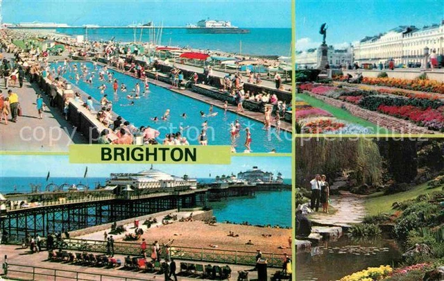 72819047 Brighton East Sussex Paddling Pool Palace Pier Preston Park Brighton Ea