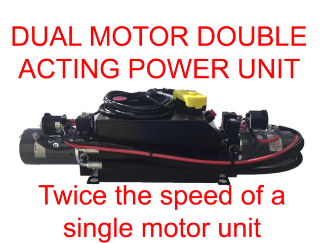Dual Motor Double Acting Unit for Dump Trailers  2500psi