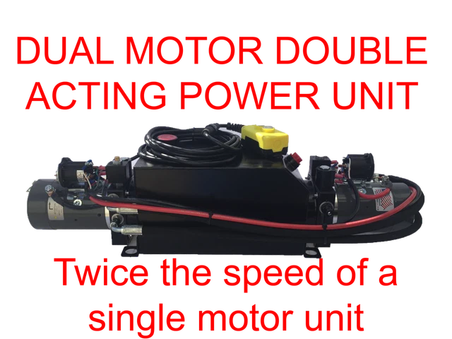 Dual Motor Double Acting Unit for Dump Trailers 2500psi Dual Motor Double Acting Unit for Dump Trailers 2500psi