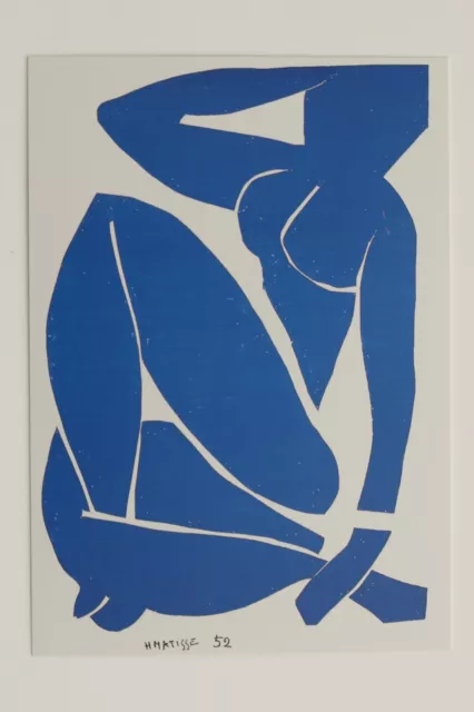 HENRI MATISSE : "Blauer Akt III"   Kunst-Postkarte / auch mit Rahmen