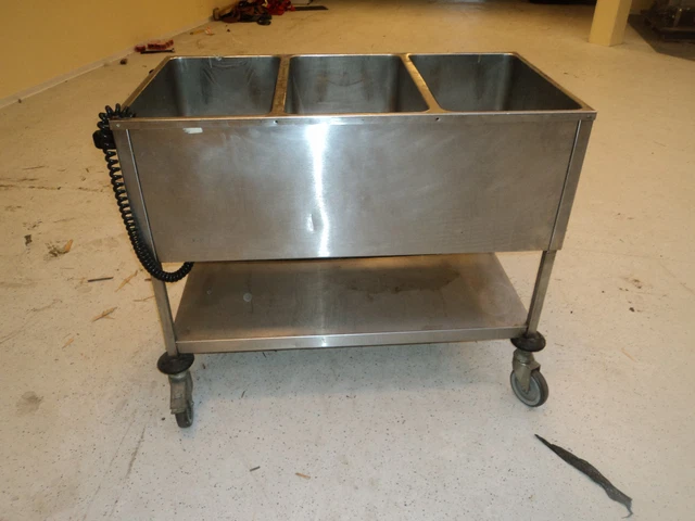 Bain Marie 3 er,Wasserbad , Wärmewagen , Ausgabewagen 3/1GN Strom gebraucht