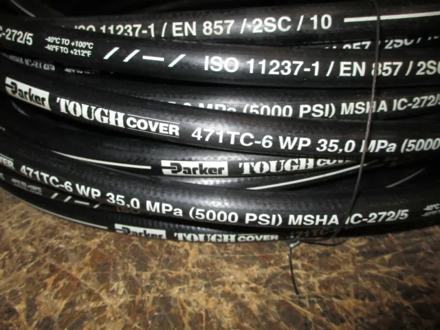 Parker Hydraulic Hose 471Tc-6 3/8" 25' Two Wire Hose 100R16