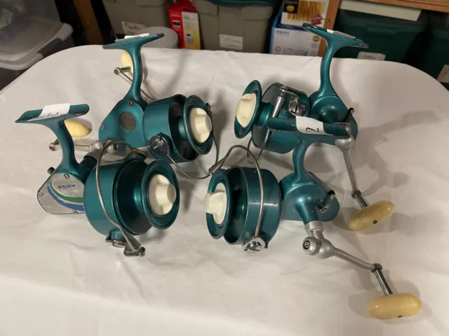 PENN 704 SPINFISHER Reels (Lot of 4 reels plus extras, cleaned and
